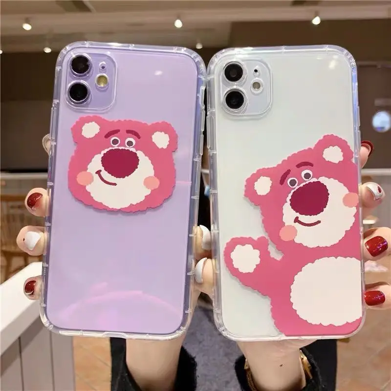 Transparent Strawberry Bear Cases For iPhone11 Pro Max Mini 13 12 Pro Max X XR XS Max 8 7 6 6S Plus SE 2020 Soft Silicone Cover
Transparent Strawberry Bear Cases For iPhone11 Pro Max Mini 13 12 Pro Max X XR XS Max 8 7 6 6S Plus SE 2020 Soft Silicone Cover