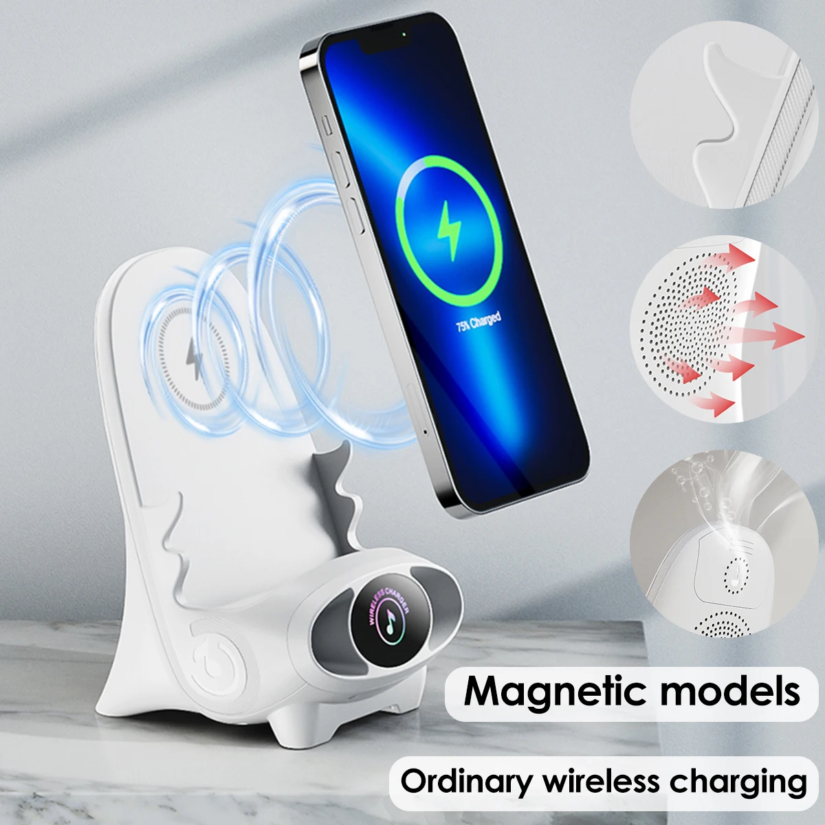 Wireless Charger 15W Fast Wireless Charging Station with Aromatherapy Function Non-slip Portable Wireless Charging Stand for All
Wireless Charger 15W Fast Wireless Charging Station with Aromatherapy Function Non-slip Portable Wireless Charging Stand for All