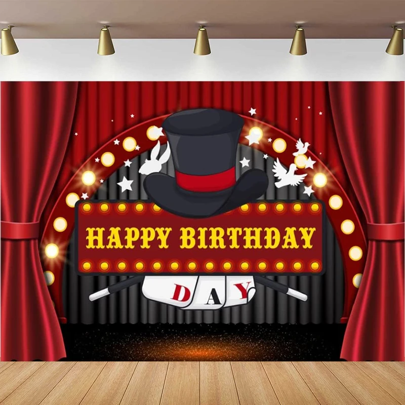 Photography Backdrop Theater Red Stage Glitter Magic Performance Background Happy Birthday Party Decor Portraits Photo Studio 
Photography Backdrop Theater Red Stage Glitter Magic Performance Background Happy Birthday Party Decor Portraits Photo Studio