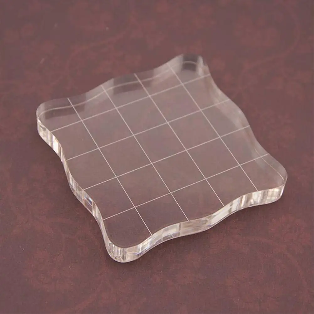 Acrylic Block for Silicone Stamps Grid Design Easy To Clean With Water and Towels for Stamping Craft Projects
Acrylic Block for Silicone Stamps Grid Design Easy To Clean With Water and Towels for Stamping Craft Projects
