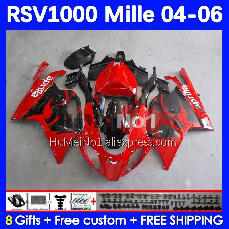 RSV-1000 For Aprilia factory red RSV1000R Mille RV60 RSV1000RR 139No.4 RSV 1000 04 05 06 RSV1000 R RR 2004 2005 2006 Fairings
RSV-1000 For Aprilia factory red RSV1000R Mille RV60 RSV1000RR 139No.4 RSV 1000 04 05 06 RSV1000 R RR 2004 2005 2006 Fairings