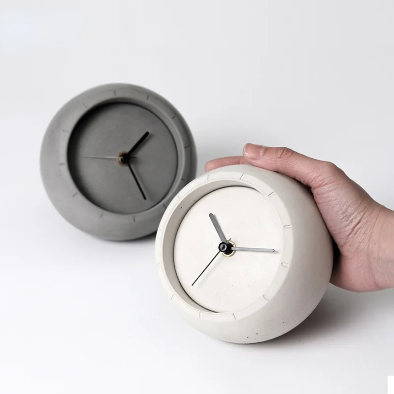 Water concrete simple personality table clock creative jewelry desktop household storage cement silent table clock
Water concrete simple personality table clock creative jewelry desktop household storage cement silent table clock