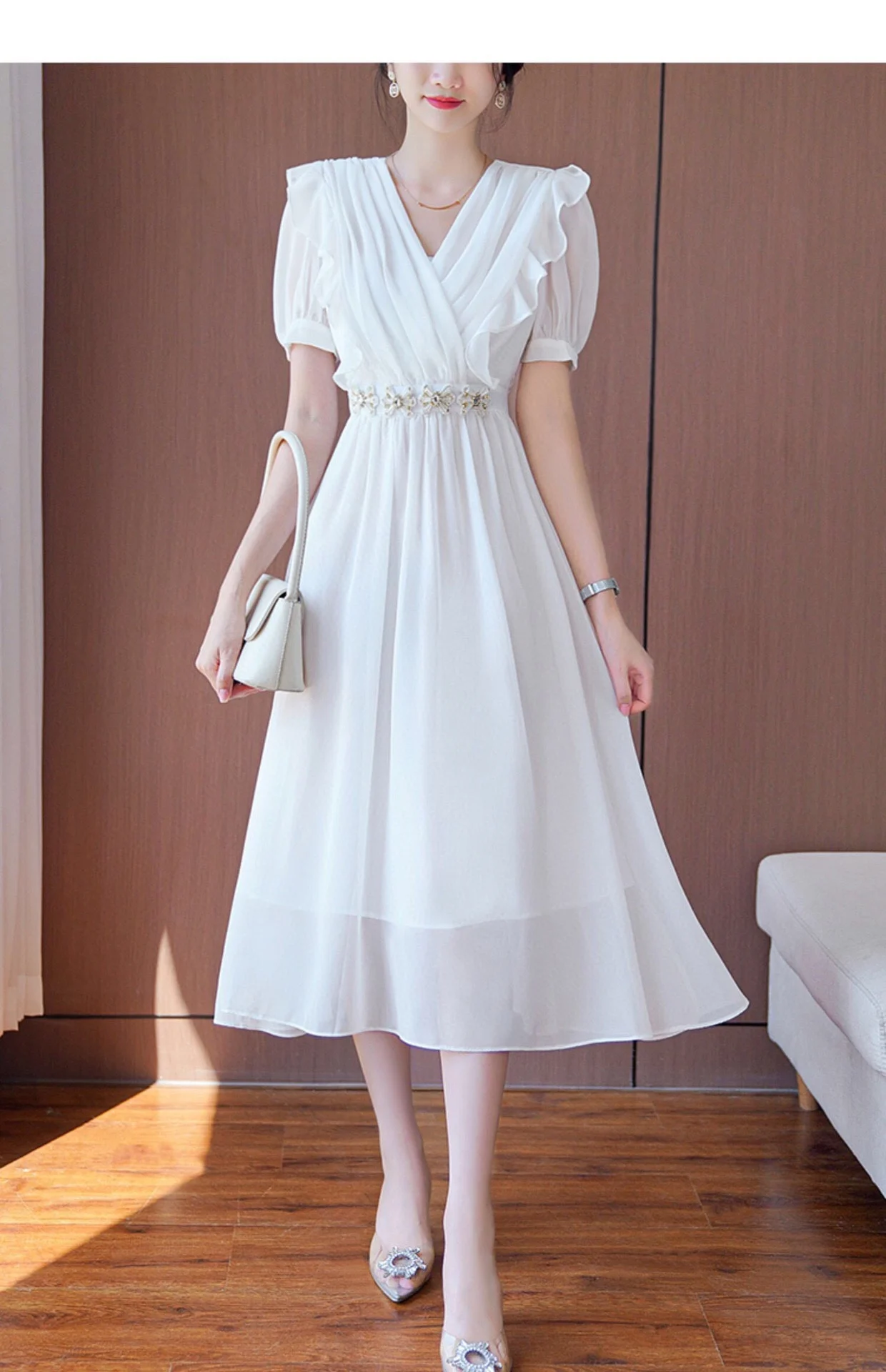 2023 spring and summer women's clothing fashion new Lotus Leaf Puff Sleeve Dress0609
2023 spring and summer women's clothing fashion new Lotus Leaf Puff Sleeve Dress0609