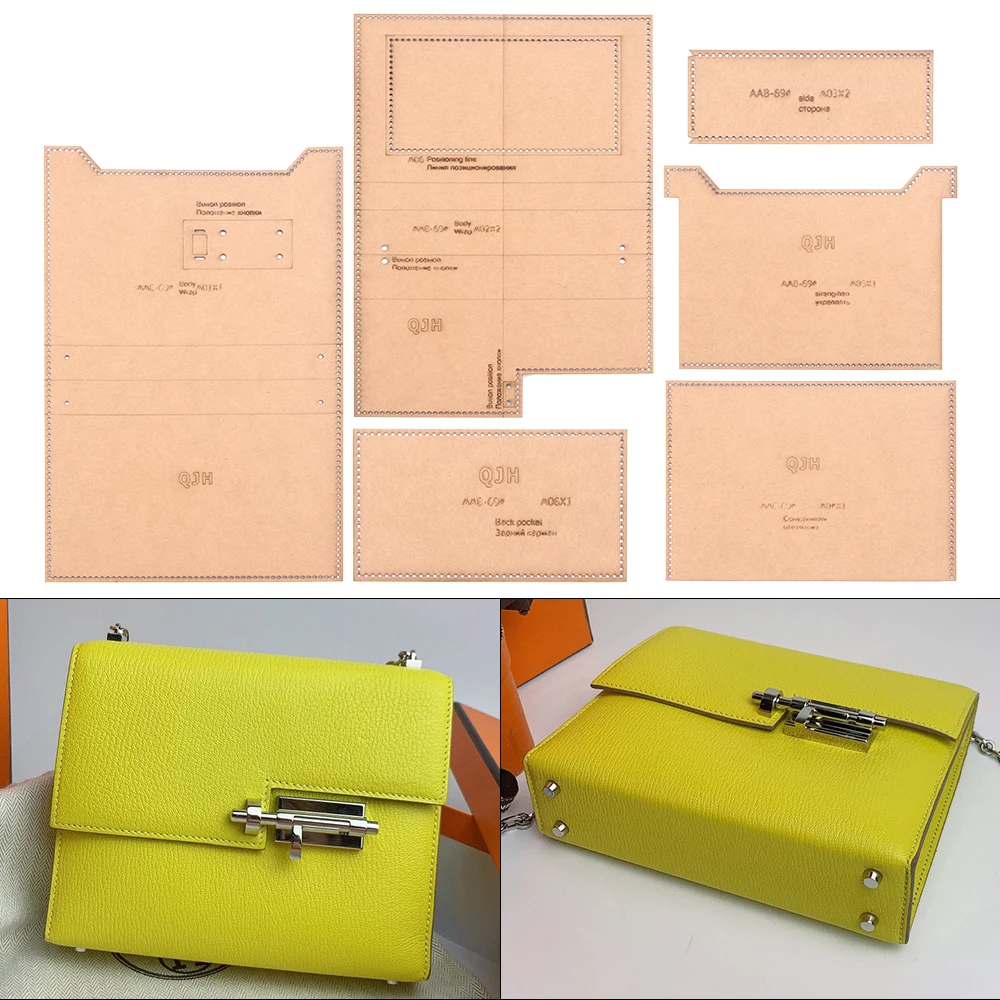 Handmade DIY Leather Craft Tools Kraft Paper Drawings Female Bag Latch Bag Single Shoulder Bag Design Pattern Acrylic Template
Handmade DIY Leather Craft Tools Kraft Paper Drawings Female Bag Latch Bag Single Shoulder Bag Design Pattern Acrylic Template