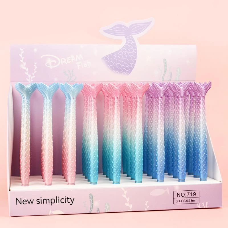 New Creative Gel Pen Cute Cartoon Styling Gel Pen Mermaid Pens 0.38mm Student Stationery Signature Pens Neutral Stationery Gift
New Creative Gel Pen Cute Cartoon Styling Gel Pen Mermaid Pens 0.38mm Student Stationery Signature Pens Neutral Stationery Gift