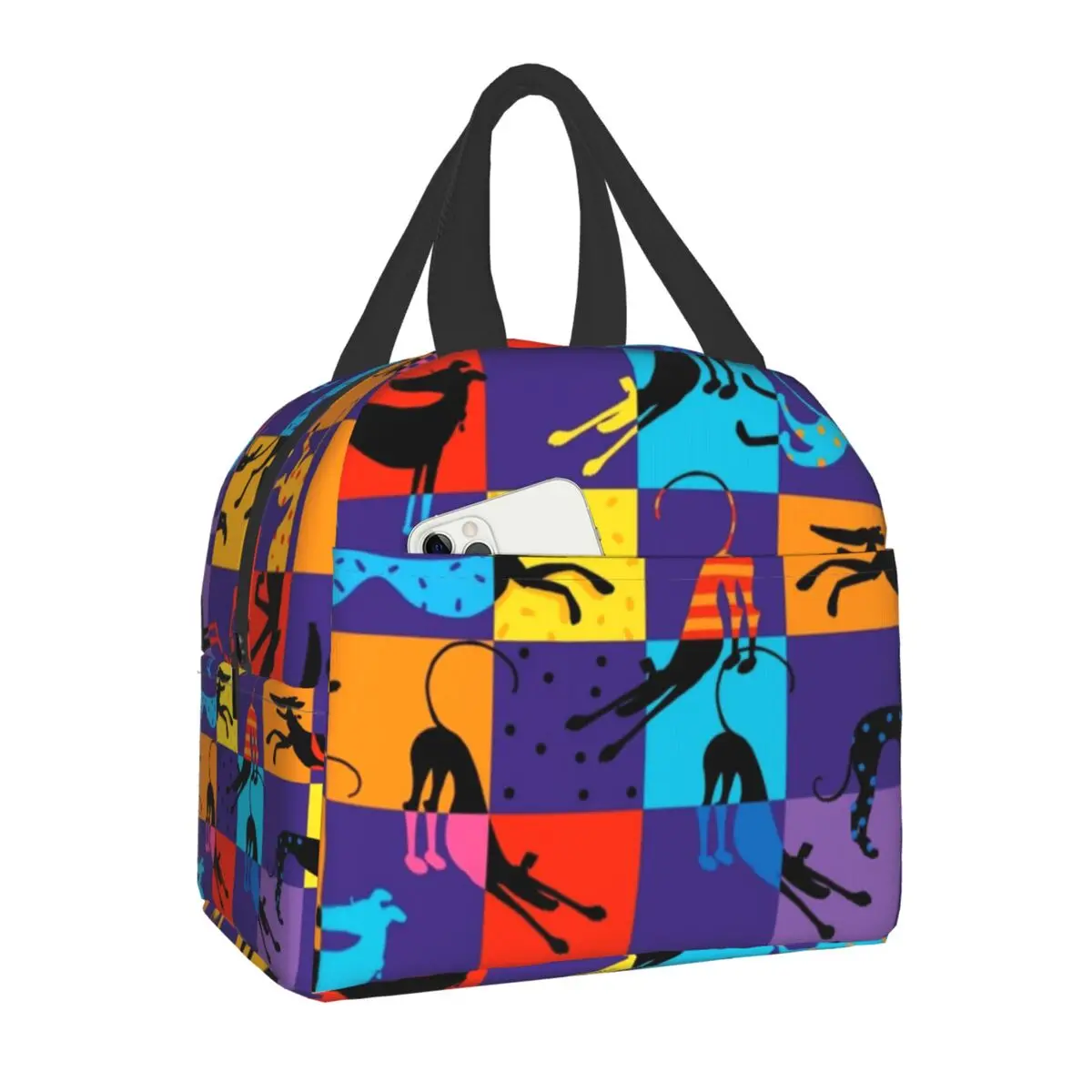 Hounds Greyhound Dog Thermal Insulated Lunch Bags Women Animal Pop Art Portable Lunch Tote for School Office Food Box
Hounds Greyhound Dog Thermal Insulated Lunch Bags Women Animal Pop Art Portable Lunch Tote for School Office Food Box