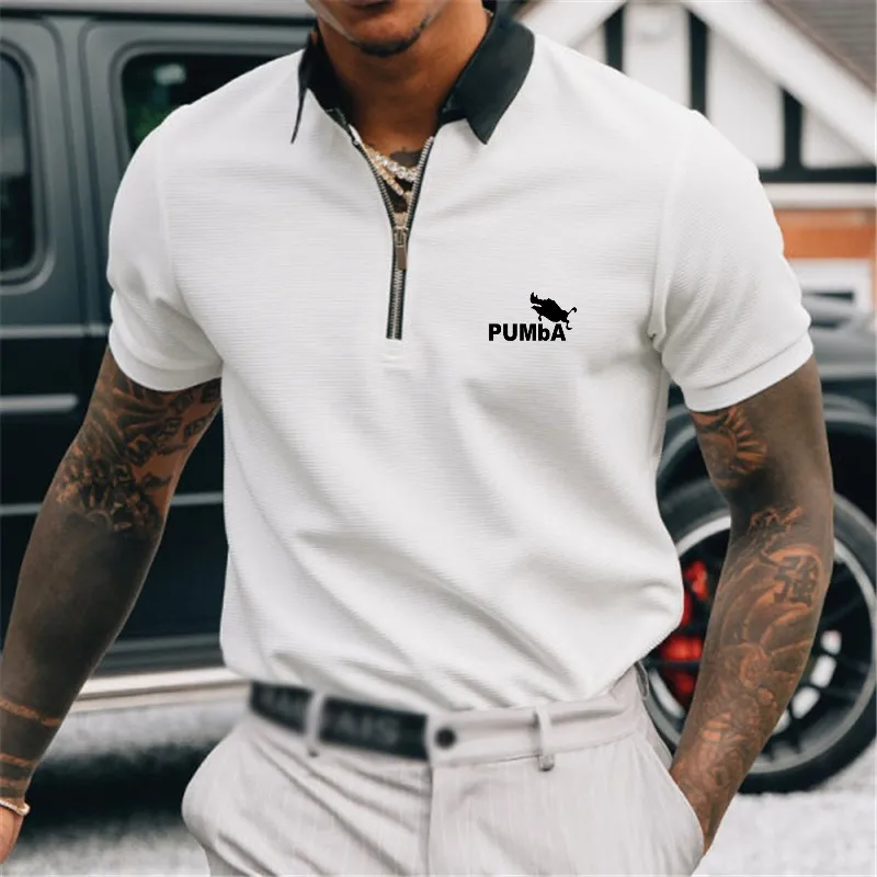 New Summer Casual Zipper Polo Shirt Men Short Sleeve Business Fashion Design Polo Shirt Men Clothin Top 
New Summer Casual Zipper Polo Shirt Men Short Sleeve Business Fashion Design Polo Shirt Men Clothin Top