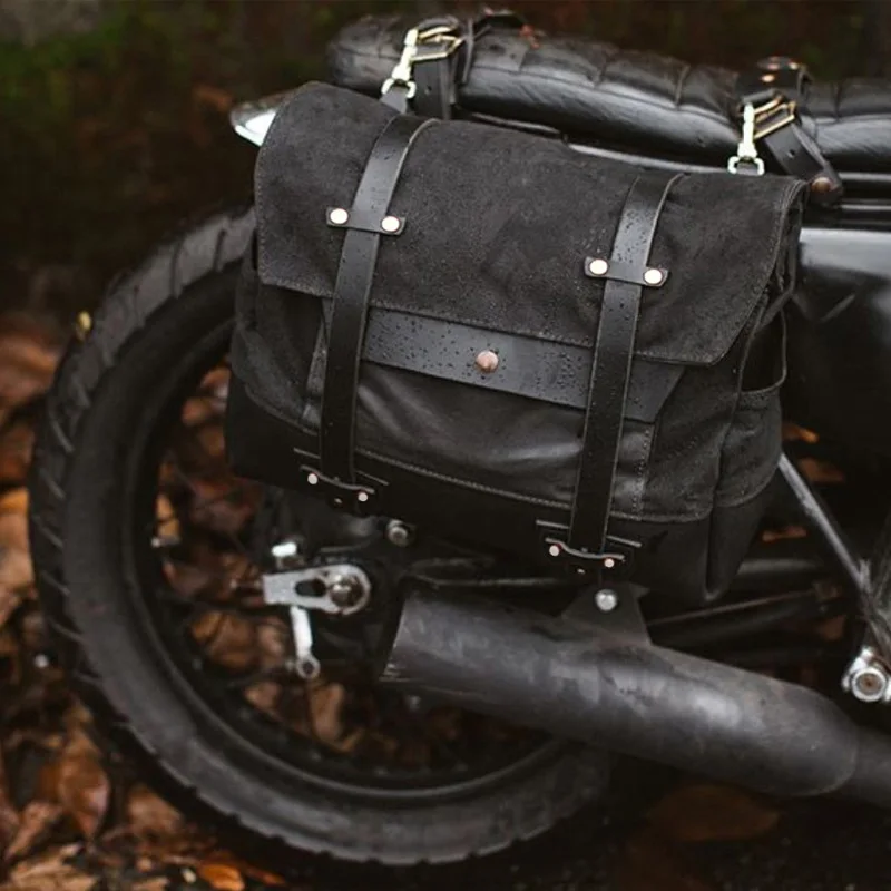 Box Saddle Bag Bag Shoulder Luggage Side Wax Luggage Bag Motorcycle Retro Canvas Waterproof Messenger Bag
Box Saddle Bag Bag Shoulder Luggage Side Wax Luggage Bag Motorcycle Retro Canvas Waterproof Messenger Bag