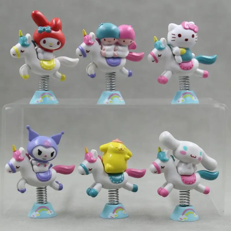 Sanrio Hello Kitty Melody Kuromi Anime Figure Kawaii Doll Japanese Trojans Car Decorative Ornaments Toy Shake Figures Cute Gifts
Sanrio Hello Kitty Melody Kuromi Anime Figure Kawaii Doll Japanese Trojans Car Decorative Ornaments Toy Shake Figures Cute Gifts