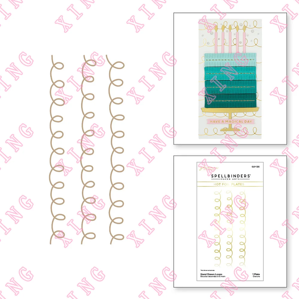 2022 Newest Scrapbook Decorate Embossing Template Hand Drawn Loops Glimmer Hot Foil Plates Diy Greeting Card Craft Reusable Mold
2022 Newest Scrapbook Decorate Embossing Template Hand Drawn Loops Glimmer Hot Foil Plates Diy Greeting Card Craft Reusable Mold