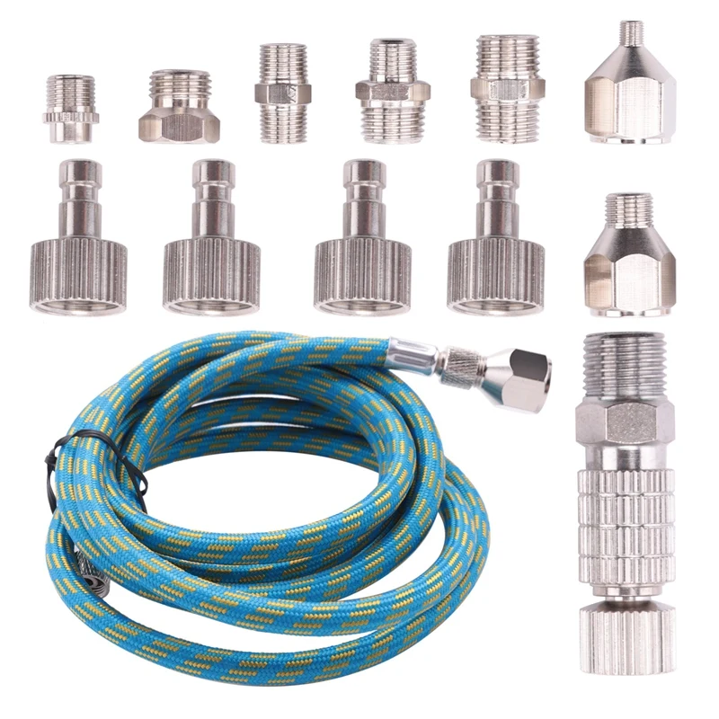 Airbrush Adapter Set, Quick Release Airbrush Adapter Kit, Nylon Braided Air Hose, For Air Compressor And Airbrush Hose
Airbrush Adapter Set, Quick Release Airbrush Adapter Kit, Nylon Braided Air Hose, For Air Compressor And Airbrush Hose