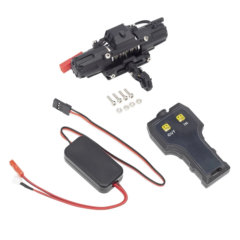 Dual Motors Automatic Winch Wireless Remote Controller System For 1:10RC Crawler Car Axial SCX10 90046 Traxxas TRX4 TRX6
Dual Motors Automatic Winch Wireless Remote Controller System For 1:10RC Crawler Car Axial SCX10 90046 Traxxas TRX4 TRX6