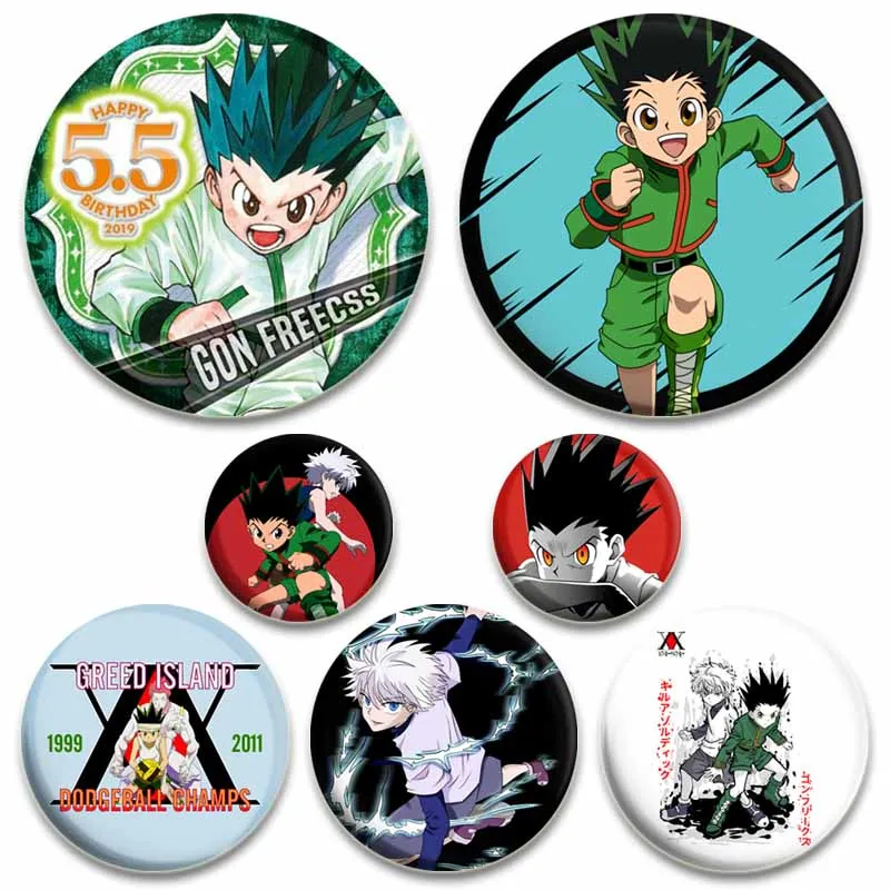 Hunter x Hunter Enamel Pin Alloy Round Anime Lapel Pins Cartoon Brooches on Backpack Cute Manga Figure Badges Accessories Gifts
Hunter x Hunter Enamel Pin Alloy Round Anime Lapel Pins Cartoon Brooches on Backpack Cute Manga Figure Badges Accessories Gifts