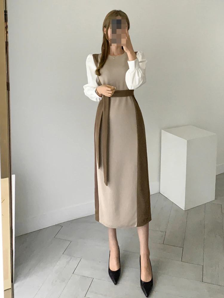 New Fashion Women's Dress Casual Splicing of Round Neck Conventional Sleeves Vestido Casual Party Dress for Women 2023
New Fashion Women's Dress Casual Splicing of Round Neck Conventional Sleeves Vestido Casual Party Dress for Women 2023