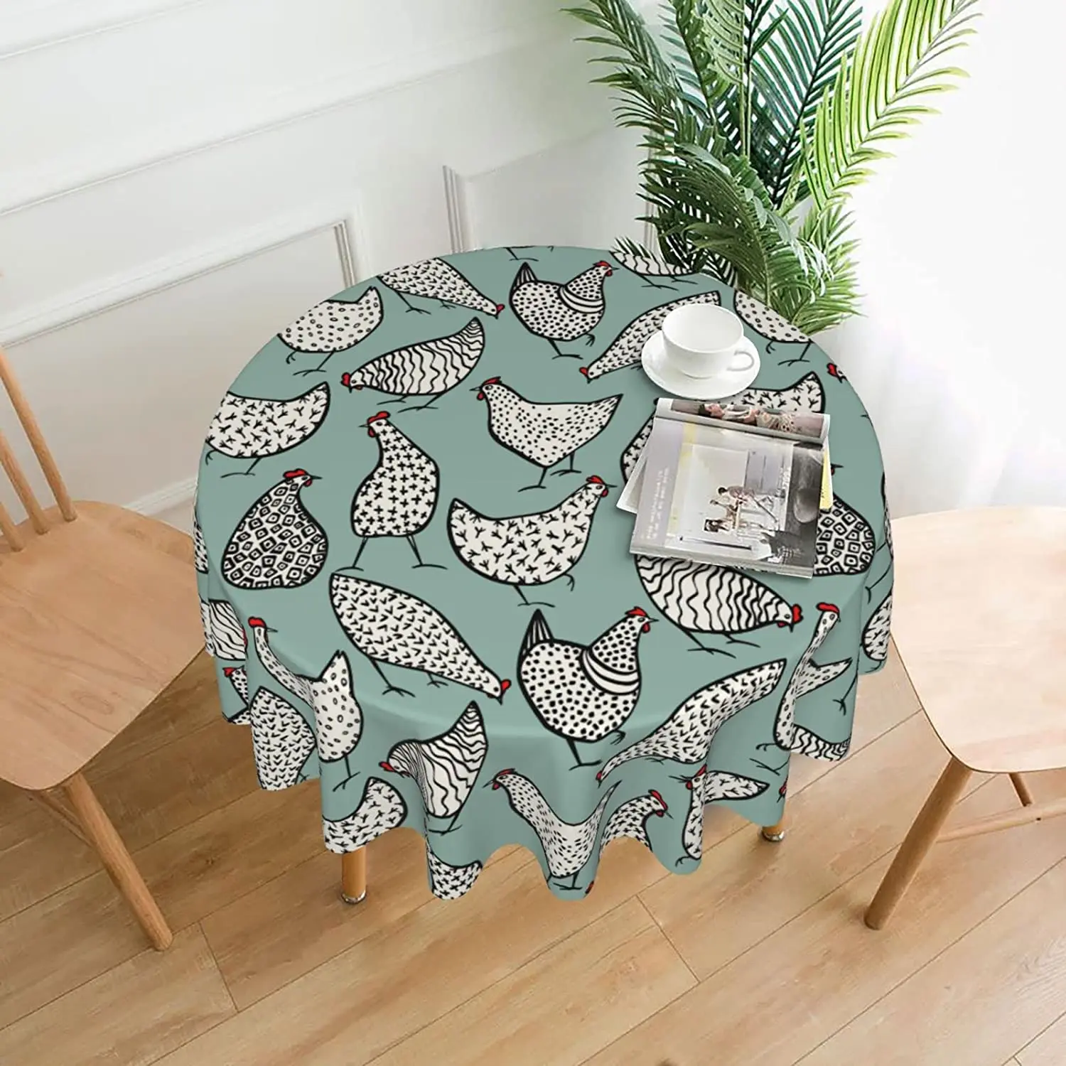 Drawn Chickens Round Tablecloth 60 Inches Waterproof Table Cover Cloth for Dining Room Kitchen Party Picnic Home Decor
Drawn Chickens Round Tablecloth 60 Inches Waterproof Table Cover Cloth for Dining Room Kitchen Party Picnic Home Decor