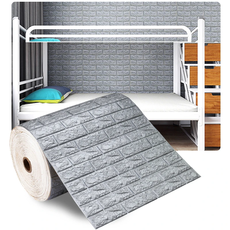 2mx70cm 3D Self-Adhesive Wallpaper Continuous Waterproof Brick Wall Stickers Living Room Bedroom Children's Room Home Decoration
2mx70cm 3D Self-Adhesive Wallpaper Continuous Waterproof Brick Wall Stickers Living Room Bedroom Children's Room Home Decoration