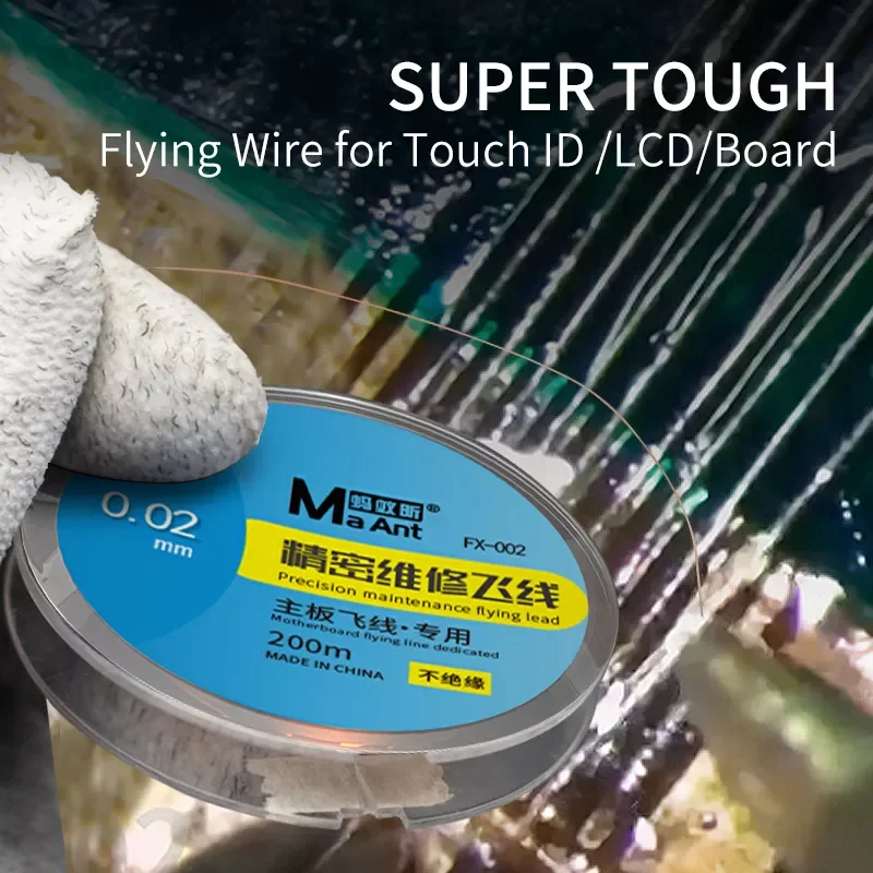 NEW Copper 0.01 0.02 0.09 mm flying Soldering For Mobile Phone Computer Motherboard Battery Touch ID Jump Wire
NEW Copper 0.01 0.02 0.09 mm flying Soldering For Mobile Phone Computer Motherboard Battery Touch ID Jump Wire