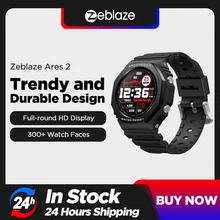 New Zeblaze Ares 2 Rugged Fashion Smartwatch 50M Waterproof Long Battery Life HD Color Dispaly Smart Watch For Android iOS Phone