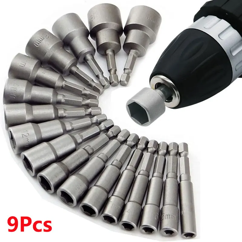 9pcs/set Sleeve Bits Set Set Socket Driver Screwdriver 5mm-13mm Schroevendraaier Tools Hex Sockets Nozzles Sets Set Nut Wrenches
9pcs/set Sleeve Bits Set Set Socket Driver Screwdriver 5mm-13mm Schroevendraaier Tools Hex Sockets Nozzles Sets Set Nut Wrenches