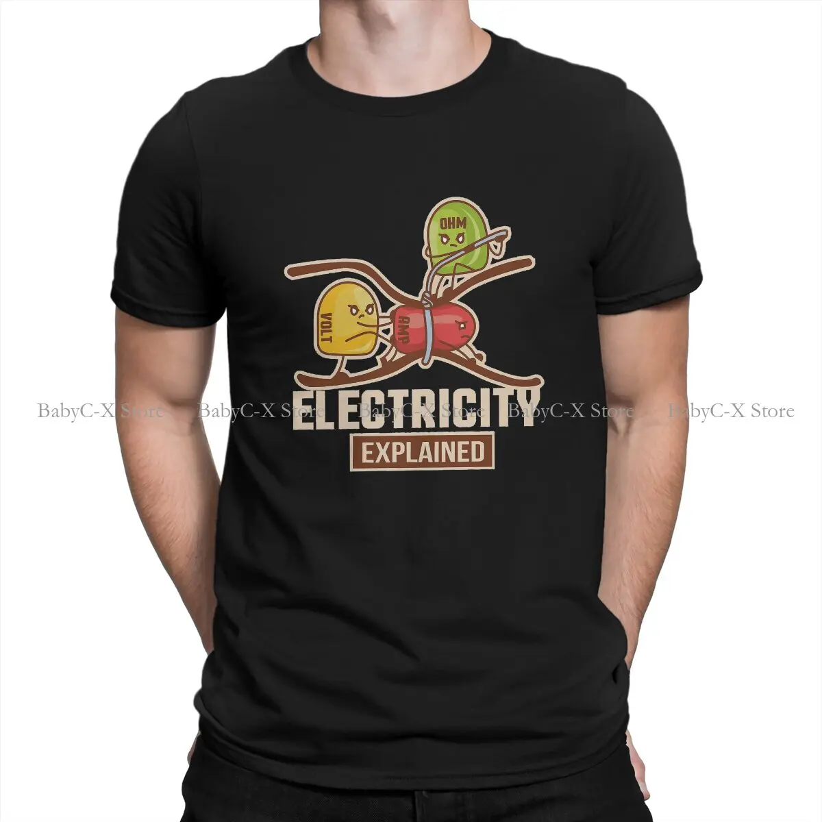 Explains Funny Style Polyester TShirt Engineer Electricity Electrician Top Quality New Design Graphic T Shirt Stuff
Explains Funny Style Polyester TShirt Engineer Electricity Electrician Top Quality New Design Graphic T Shirt Stuff