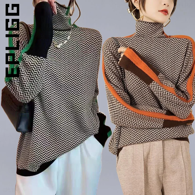 Женский вязаный свитер Epligg, Модный пуловер с высоким воротником, популярные женские свитера, джемпер, Мягкий Топ, женские простые элегантны...
Женский вязаный свитер Epligg, Модный пуловер с высоким воротником, популярные женские свитера, джемпер, Мягкий Топ, женские простые элегантны...