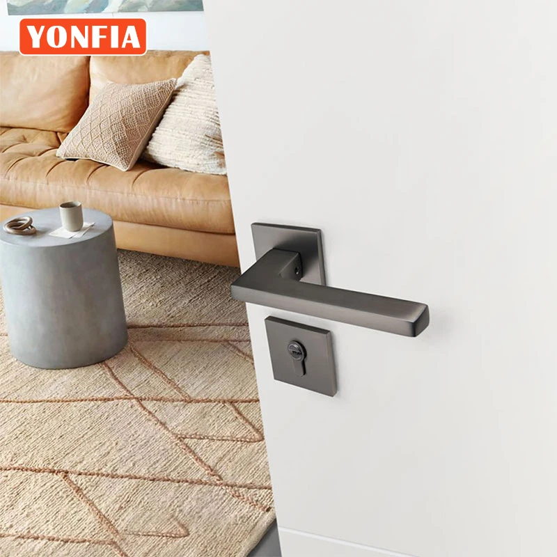 YONFIA A8199R04 Modern Black Aluminium Alloy Square Interior Door Handles Mortise Lever Door Lock Handle For Hotel Home Bathroom
YONFIA A8199R04 Modern Black Aluminium Alloy Square Interior Door Handles Mortise Lever Door Lock Handle For Hotel Home Bathroom