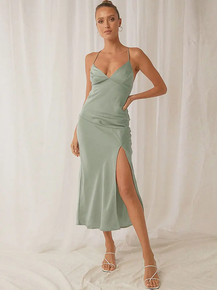 Elegant Party Dresses for Women 2022 Bandage Backless Women's Sexy Dress Summer Slim Split Maxi Evening Robe Female Clothing
Elegant Party Dresses for Women 2022 Bandage Backless Women's Sexy Dress Summer Slim Split Maxi Evening Robe Female Clothing