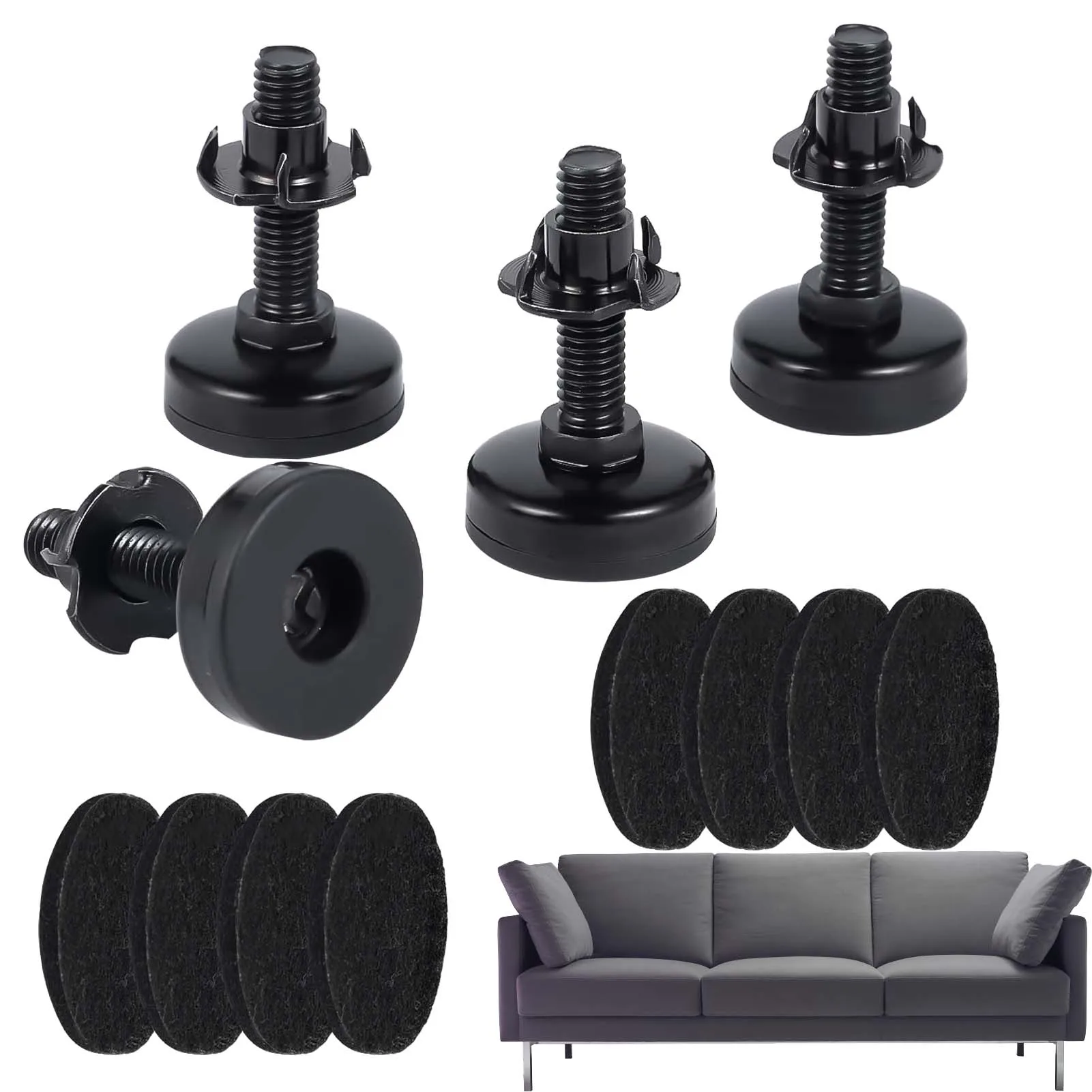 Furniture Leveling Feet T-Nut Leg Leveler Adjustable Heavy Duty Furniture Leveling Feet Thread T-Nut Kit For Tables Cabinets
Furniture Leveling Feet T-Nut Leg Leveler Adjustable Heavy Duty Furniture Leveling Feet Thread T-Nut Kit For Tables Cabinets