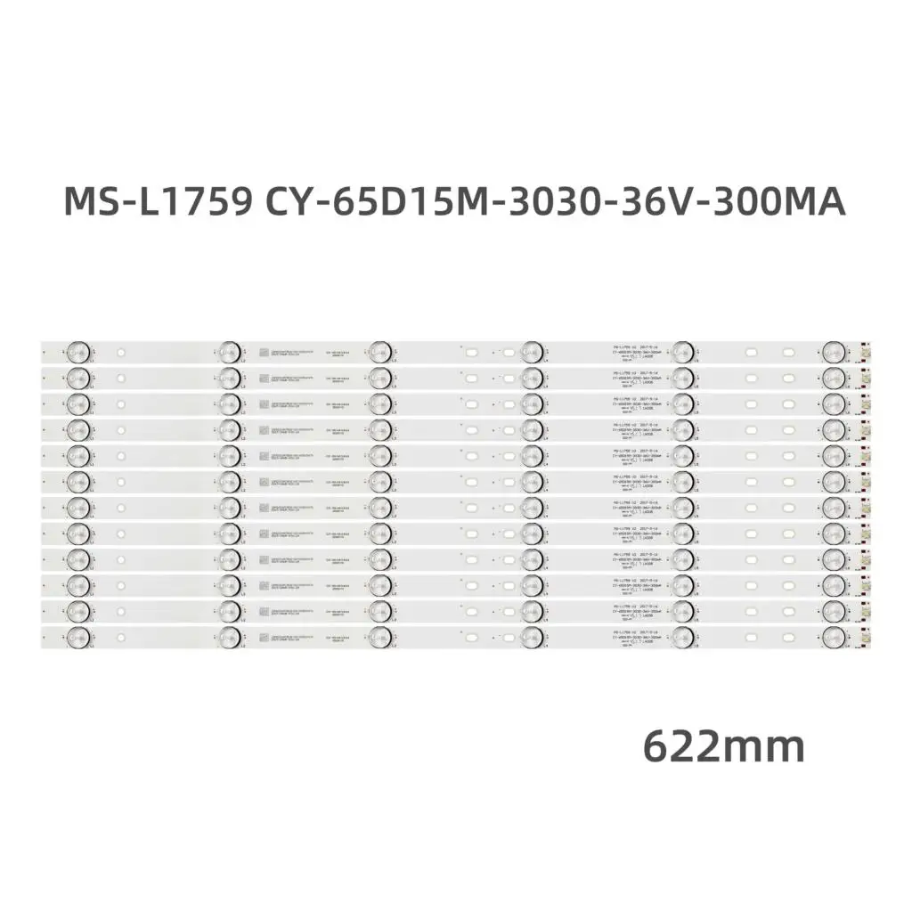 LED backlight strip 6 lamp for MS-L1759 V2 CY-65D15M-3030-36V-300MA A3 8D65-DAWR-A33612A AX65LEDA88-G/0227 PA650SDD-DK52F1
LED backlight strip 6 lamp for MS-L1759 V2 CY-65D15M-3030-36V-300MA A3 8D65-DAWR-A33612A AX65LEDA88-G/0227 PA650SDD-DK52F1