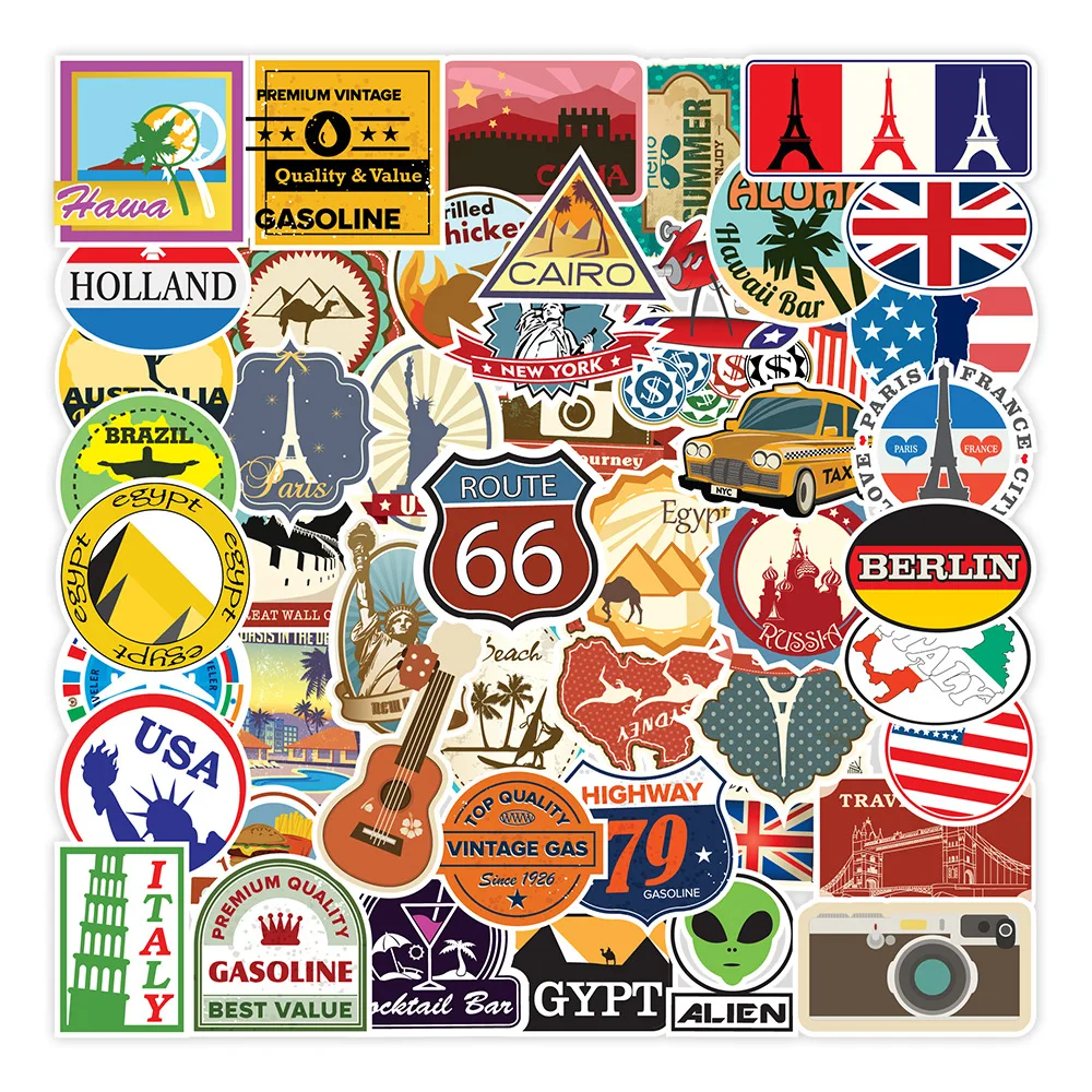100 Travel Maps Series Graffiti Personality Suitcase Mobile Phone Water Cup Car Skateboard Waterproof Durable Sticker
100 Travel Maps Series Graffiti Personality Suitcase Mobile Phone Water Cup Car Skateboard Waterproof Durable Sticker