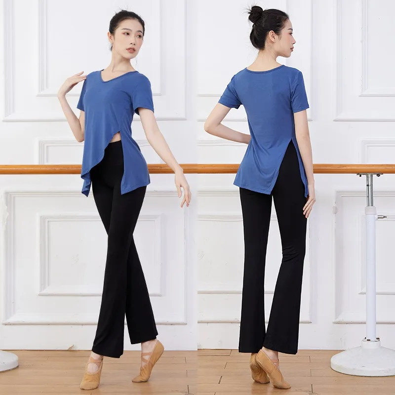 V-Neck High Waist Straight-Leg Flared Pants Irregular Dance Suit Art Test Practice Suit Body Training Suit Classical Modal Set
V-Neck High Waist Straight-Leg Flared Pants Irregular Dance Suit Art Test Practice Suit Body Training Suit Classical Modal Set
