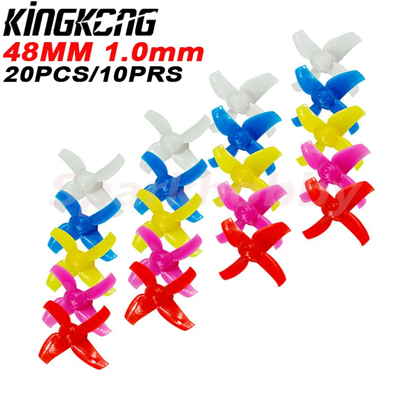 20PCS/10Pairs KINGKONG 48MM 4-blade PC Propeller CW CCW 1.0mm Mounting hole for Tiny R7 7X FPV+ 8X DIY FPV Brush Mini Drone
20PCS/10Pairs KINGKONG 48MM 4-blade PC Propeller CW CCW 1.0mm Mounting hole for Tiny R7 7X FPV+ 8X DIY FPV Brush Mini Drone