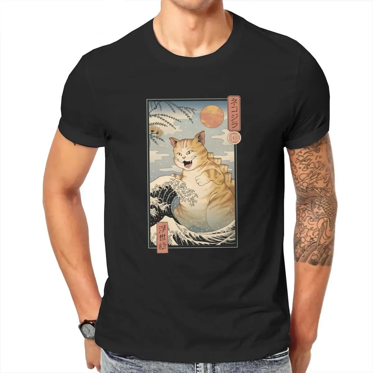 Cute Genki Cat Men T Shirt Japanese Cartoon Fashion Tees Short Sleeve Round Collar T-Shirts 100% Cotton Birthday Gift Clothes
Cute Genki Cat Men T Shirt Japanese Cartoon Fashion Tees Short Sleeve Round Collar T-Shirts 100% Cotton Birthday Gift Clothes