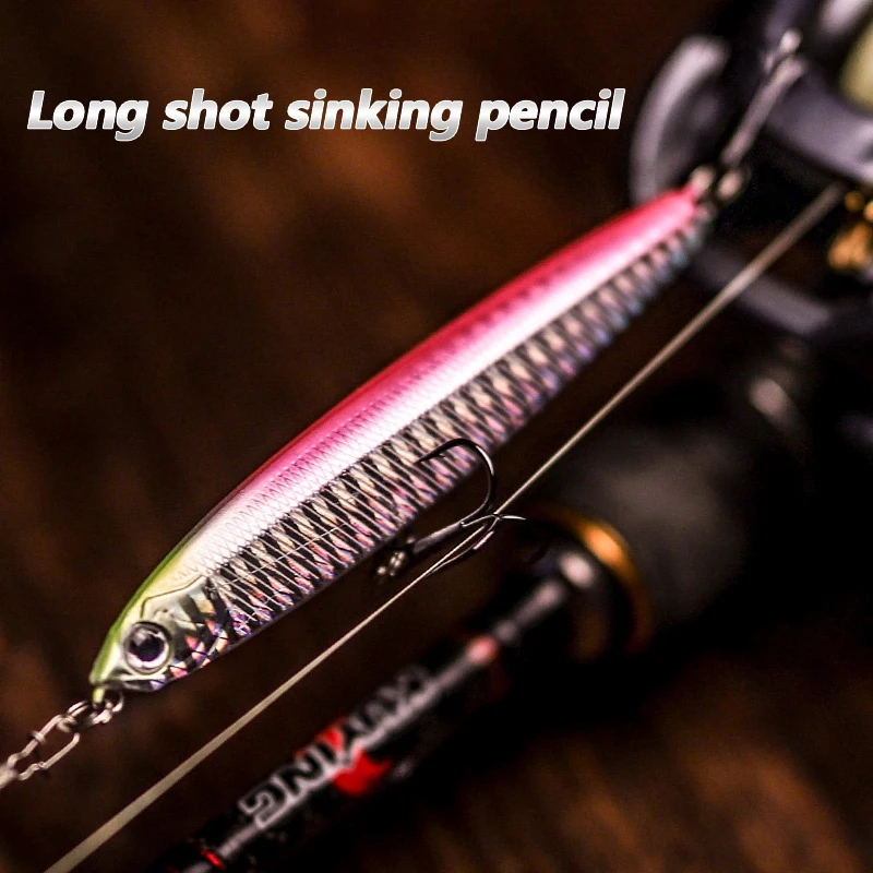 Long Casting Sinking Pencil False Bait Hard Bait 10g/14g/18g/24g Road Runner Bait Warp Bass Mandarin Bass 
Long Casting Sinking Pencil False Bait Hard Bait 10g/14g/18g/24g Road Runner Bait Warp Bass Mandarin Bass