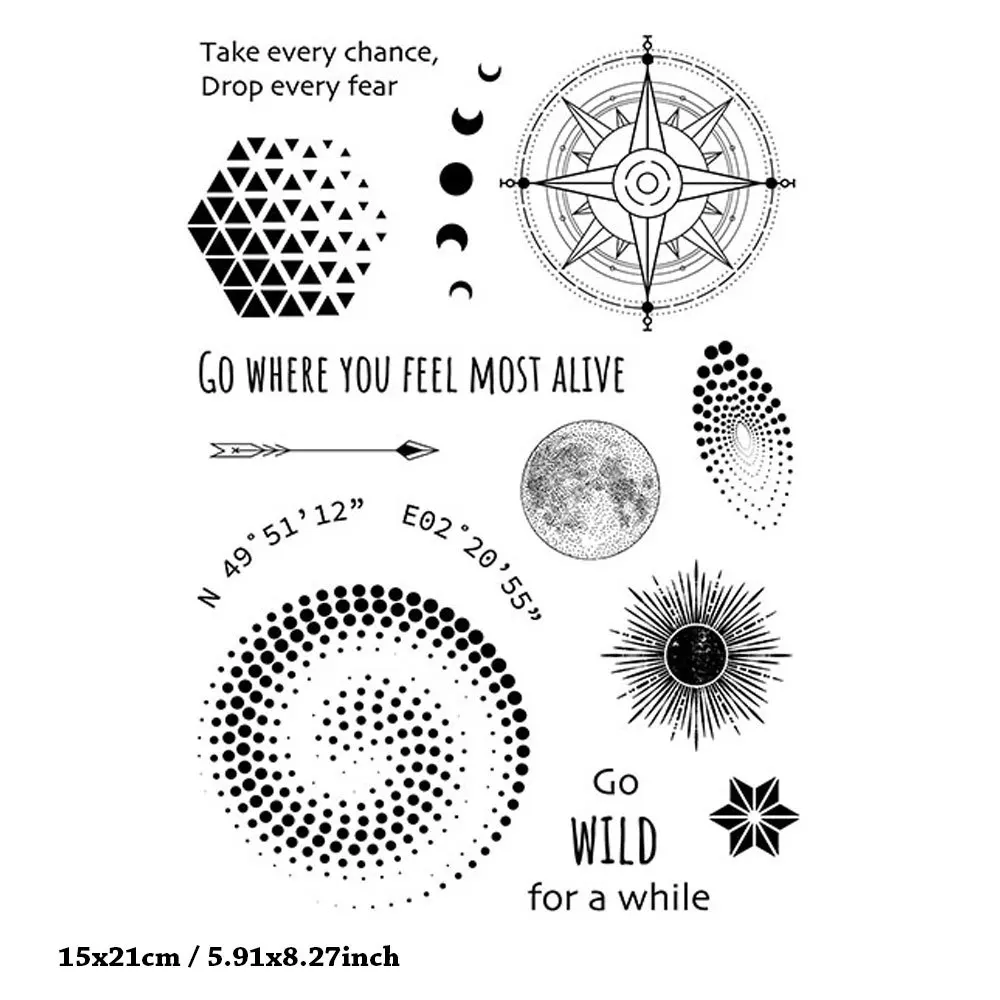 Starry Point Moon Clear Silicone Rubber Stamps Seal for Scrapbooking Photo Album Sheets Blade Mould Mold Template Decoration
Starry Point Moon Clear Silicone Rubber Stamps Seal for Scrapbooking Photo Album Sheets Blade Mould Mold Template Decoration