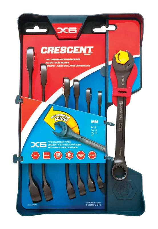 CX6RWM7 7-Piece MM Ratcheting Wrench SetCar Repair Tool Universal Wrench Tool for Car Repair Set of Wrenches
CX6RWM7 7-Piece MM Ratcheting Wrench SetCar Repair Tool Universal Wrench Tool for Car Repair Set of Wrenches
