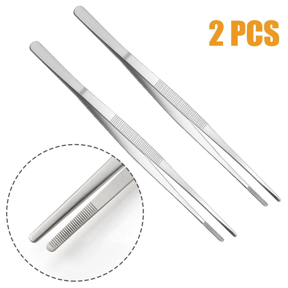 2Pcs Stainles Steel Barbecue Food Tongs Long Tweezers Grill Tweezers Non-Slip Salad Steak Clamp Bread Clip Kitchen Accessories
2Pcs Stainles Steel Barbecue Food Tongs Long Tweezers Grill Tweezers Non-Slip Salad Steak Clamp Bread Clip Kitchen Accessories