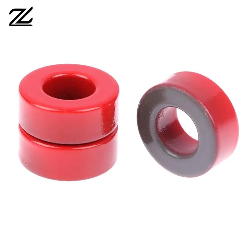 

5Pcs 27*14*11 Mm 10μo T106-2 Iron Ferrite Toroid Cores For Inductors Iron Powder Core Red Ring Low Permeability