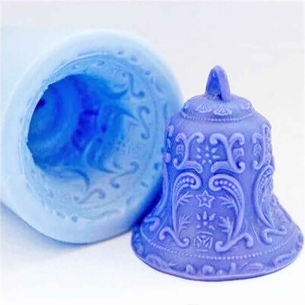 3D Christmas Bell Candle Silicone Mould Embossed Flower Vine Sugarcraft Decor Chocolate Cake Baking Molds Handmade DIY Soap
3D Christmas Bell Candle Silicone Mould Embossed Flower Vine Sugarcraft Decor Chocolate Cake Baking Molds Handmade DIY Soap