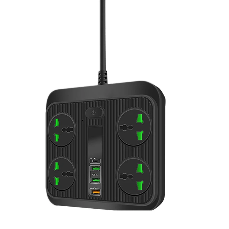 Power Strip with USB Ports 5V 2A 40W PD QC3.0 2500W 6.5 Feet Extension Cord Surge Protector for Dorm Room
Power Strip with USB Ports 5V 2A 40W PD QC3.0 2500W 6.5 Feet Extension Cord Surge Protector for Dorm Room