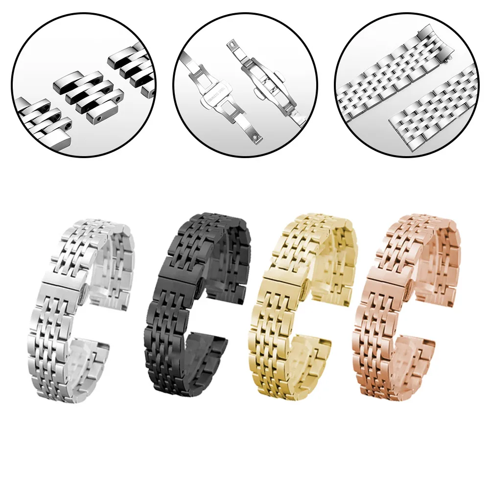 1x Solid Stainless Steel Watch Strap Band Replacement Bracelet 12mm-22mm Double Press Butterfly Clasp
1x Solid Stainless Steel Watch Strap Band Replacement Bracelet 12mm-22mm Double Press Butterfly Clasp