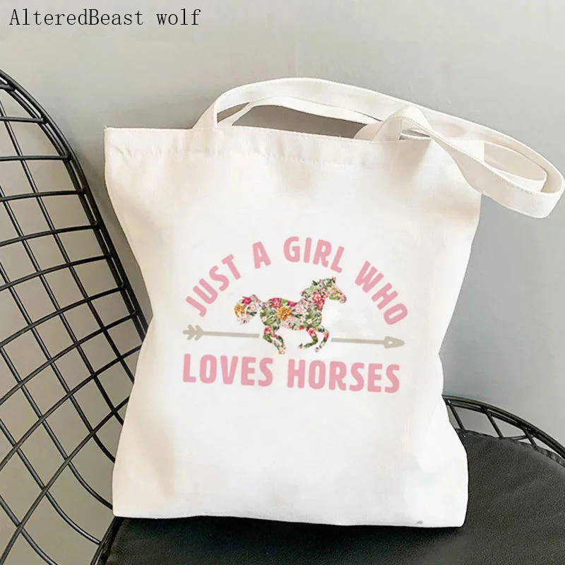 Women Shopper bag just a girl who loves horses Bag Harajuku Shopping Canvas Shopper Bag girl handbag Tote Shoulder Lady Bag
Women Shopper bag just a girl who loves horses Bag Harajuku Shopping Canvas Shopper Bag girl handbag Tote Shoulder Lady Bag