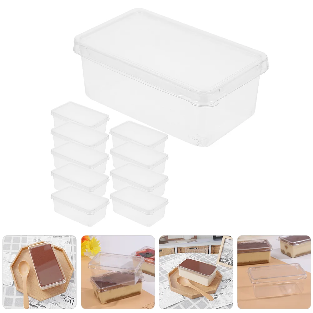 10 Pcs Tiramisu Box Bakery Containers Packing Holder Baking Supply Clear Lid Cake Carrier The Pet Food
10 Pcs Tiramisu Box Bakery Containers Packing Holder Baking Supply Clear Lid Cake Carrier The Pet Food