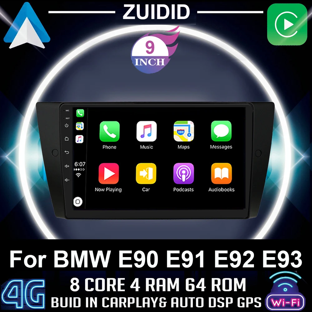 ZUIDID For BMW 3 Series E90 E91 E92 E93 2006-2012 2 DIN Carplay Car Radio Multimedia Video Player Android Navigation GPS WIFI
ZUIDID For BMW 3 Series E90 E91 E92 E93 2006-2012 2 DIN Carplay Car Radio Multimedia Video Player Android Navigation GPS WIFI