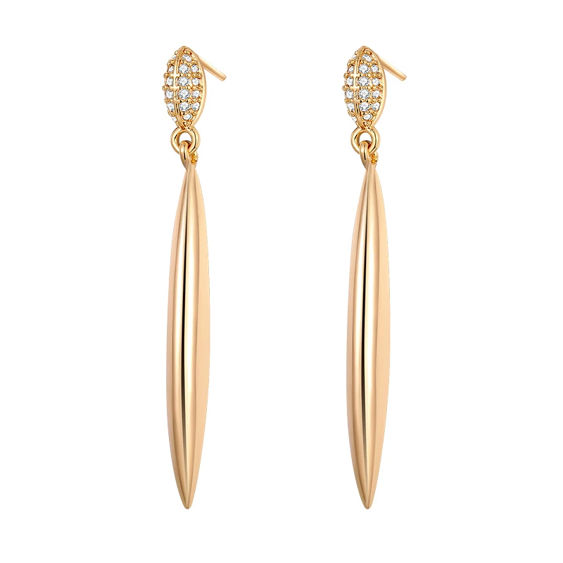 Fashion Simple Copper Colorful Cubic Zirconia 585 Rose Gold Long Earrings for Women Fashion Jewelry Simple wholesale 2022
Fashion Simple Copper Colorful Cubic Zirconia 585 Rose Gold Long Earrings for Women Fashion Jewelry Simple wholesale 2022