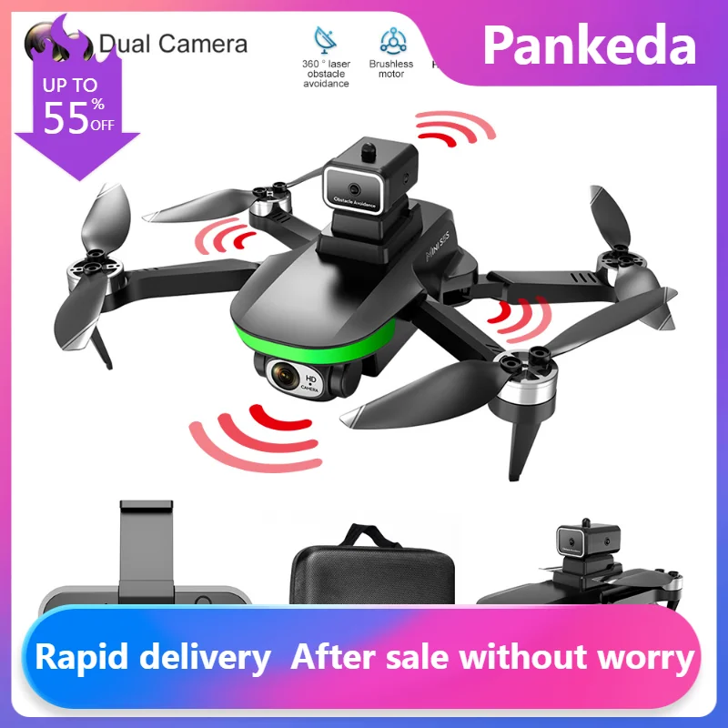 New S5S Mini Drone 4k Profesional 8K HD Camera Obstacle Avoidance Aerial Photography Brushless Foldable Quadcopter 1.2km
New S5S Mini Drone 4k Profesional 8K HD Camera Obstacle Avoidance Aerial Photography Brushless Foldable Quadcopter 1.2km