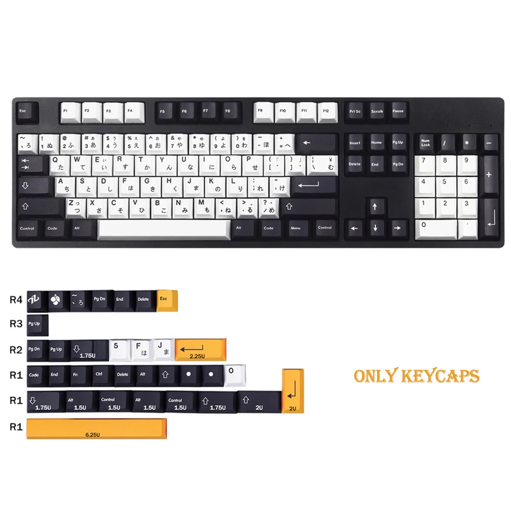 PBT Keycap 139 Key Cherry Profile DYE-SUB Sushi Tai Chi Black White Keycaps for GMMK Pro Mechanical Keyboard
PBT Keycap 139 Key Cherry Profile DYE-SUB Sushi Tai Chi Black White Keycaps for GMMK Pro Mechanical Keyboard
