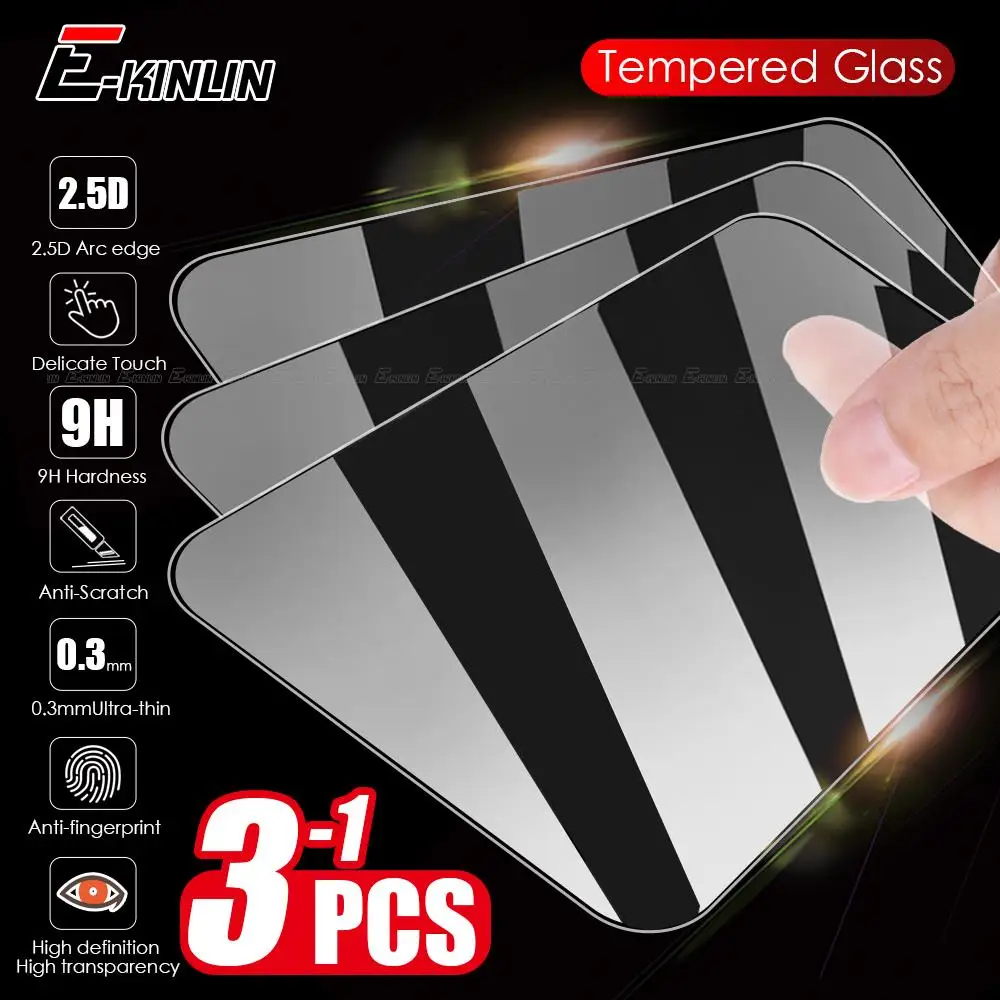 

2.5D 9H Clear Screen Protector Tempered Glass Guard Film For OPPO A95 A96 A94 A72 A93s A74 A77 A97 A92s A93 A73 A92 A76 A91