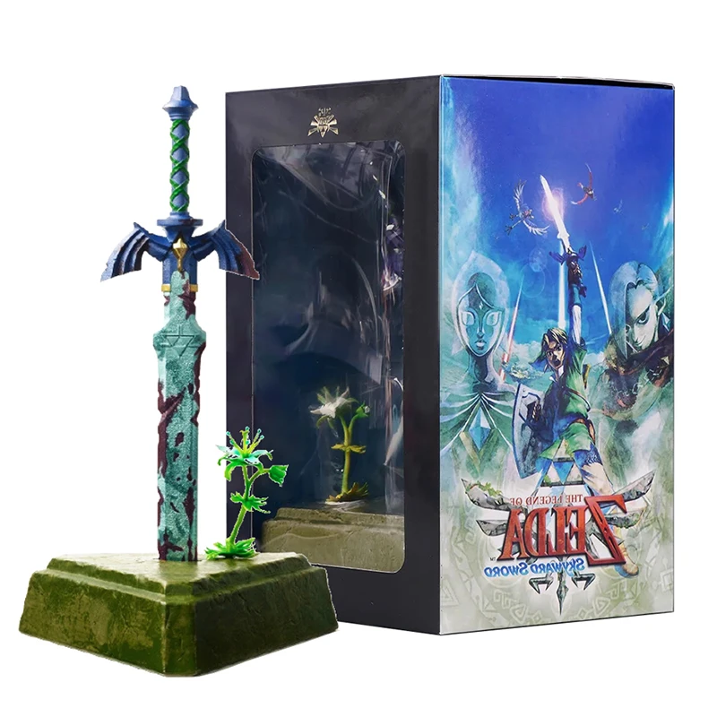 

The Legend of Zelda Breath of the Wild Figures Master Sword Link Action Figure PVC Collection 26cm Ornaments Figurine Model Toys