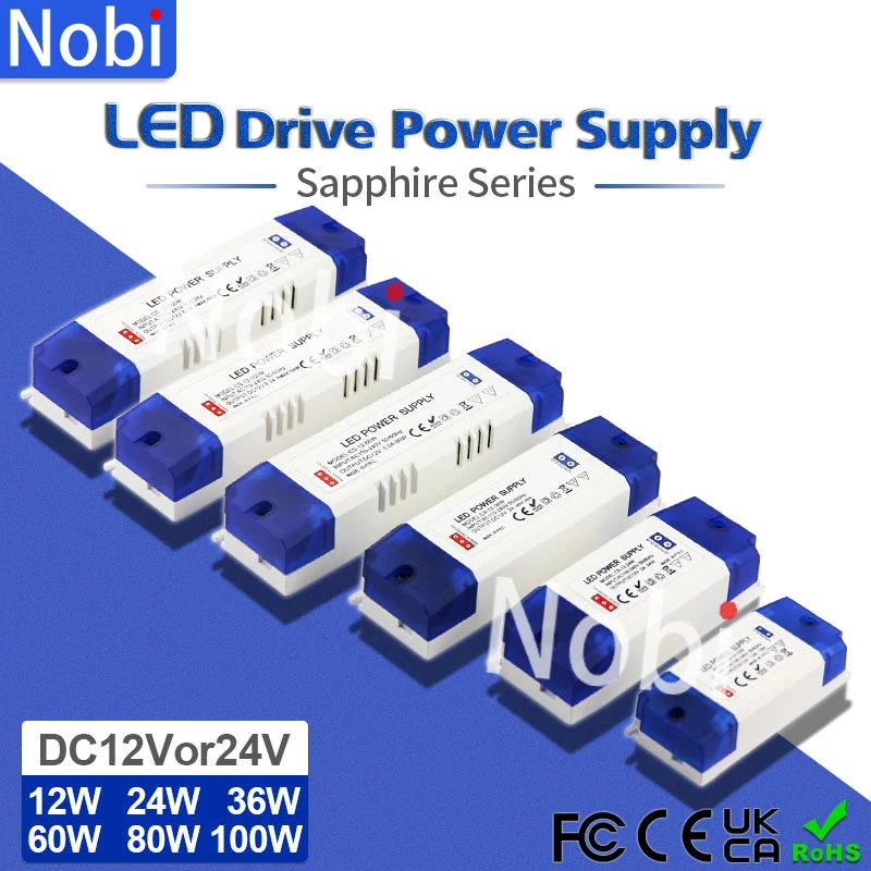 Nobi High Quality 12W 24W 36W 60W 100W Power Supply LED Driver Adapter Transformer Switch For LED Lights DIY Panel Lamp DriverDC
Nobi High Quality 12W 24W 36W 60W 100W Power Supply LED Driver Adapter Transformer Switch For LED Lights DIY Panel Lamp DriverDC